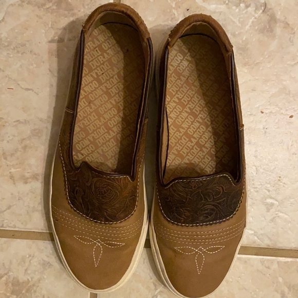 Durango Shoes - Tan and brown Durango women sneakers size 7M gently used